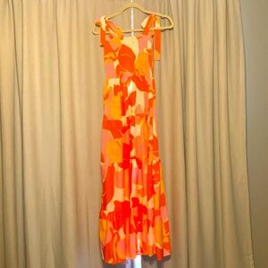 Sunday Up dress multi color orange pink yellow maxi dress